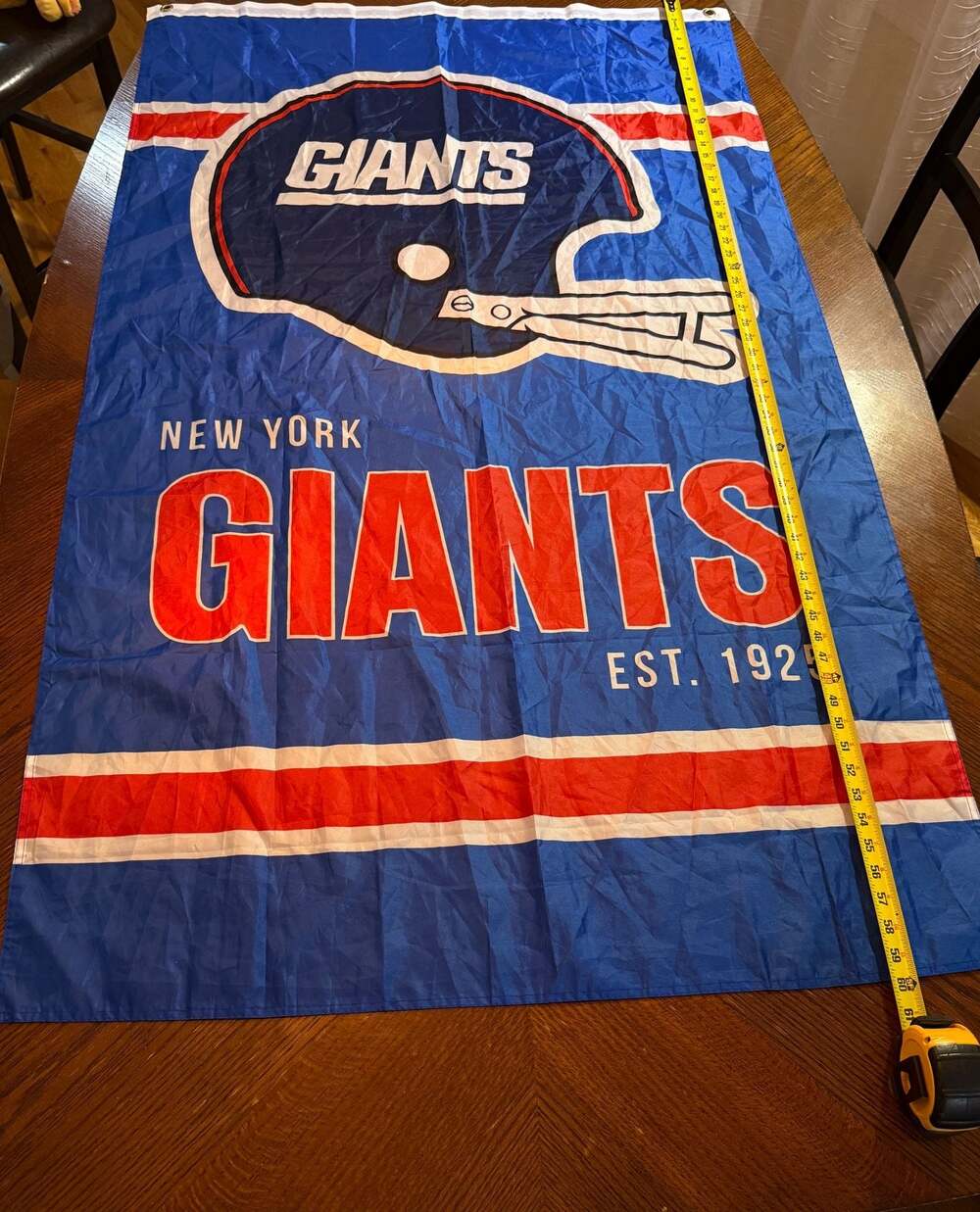 Vintage New York Giants NFL 3x5 Banner Flag Est. 1925 with Grommets